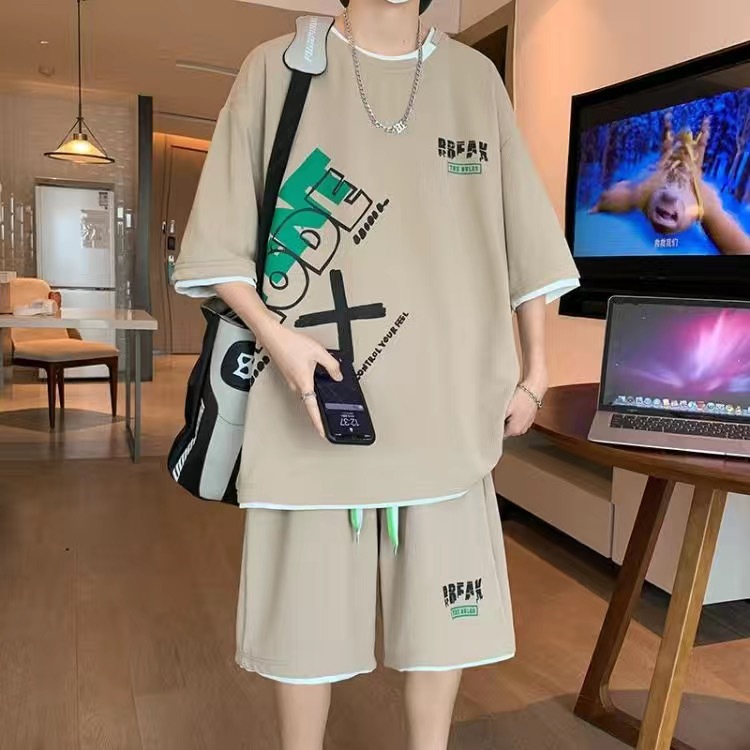 Men's Casual 2-Piece Sportswea - Mens Fashion Clothes 评论和价格