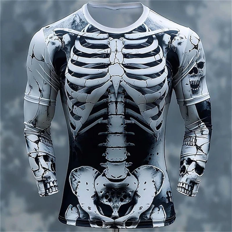 3D Print Skeleton Skulls Patte - Mens Fashion Clothes 评论和价格