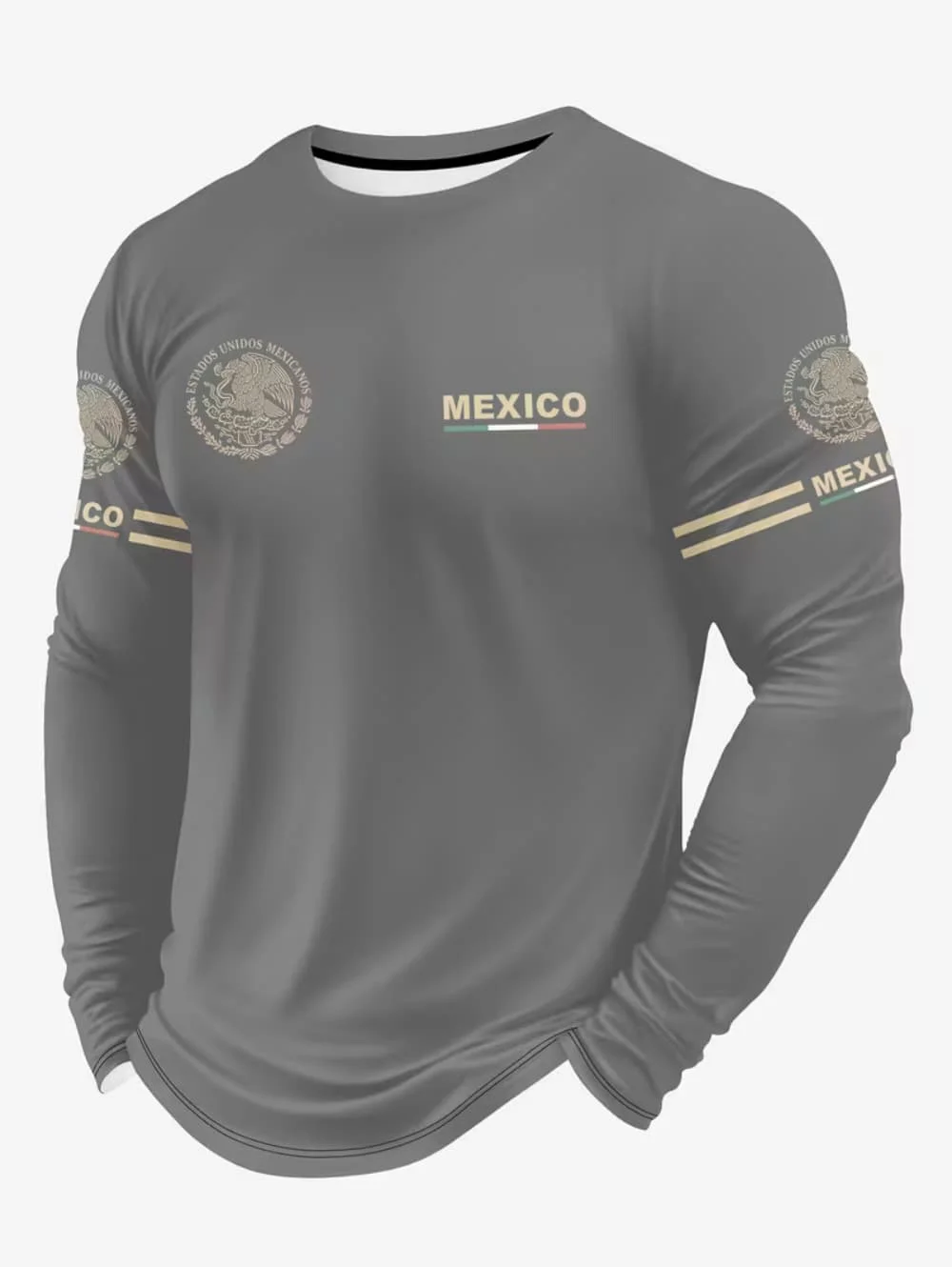 Men's Mexico Eagle Print T‑Shi - Men'S Fashion T Shirts 评论和价格