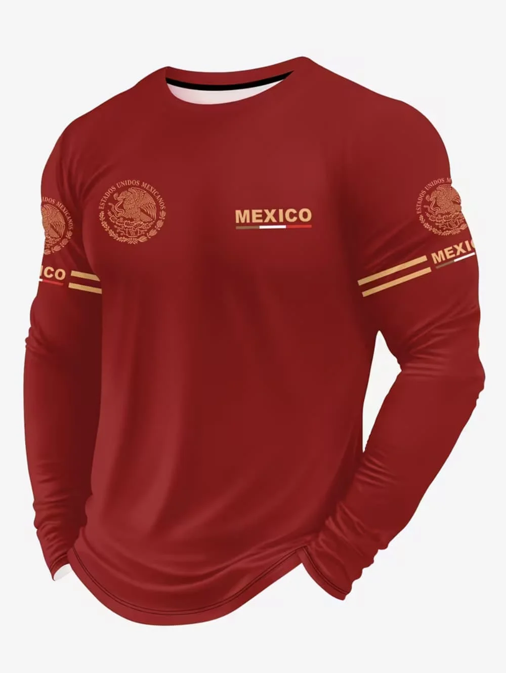 Men's Mexico Eagle Print T‑Shi - Men'S Fashion T Shirts 评论和价格
